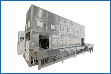 Multi-stage industrial parts cleaning equipment ensuring spotless and residue-free components.