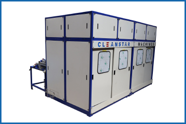 Robust component cleaning machine designed for high-volume industrial cleaning.