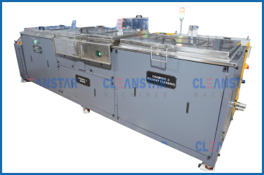 Ultrasonic component cleaning machine for thorough cleaning of intricate parts.