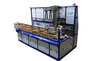 High-capacity component cleaning machine for cleaning multiple parts simultaneously.