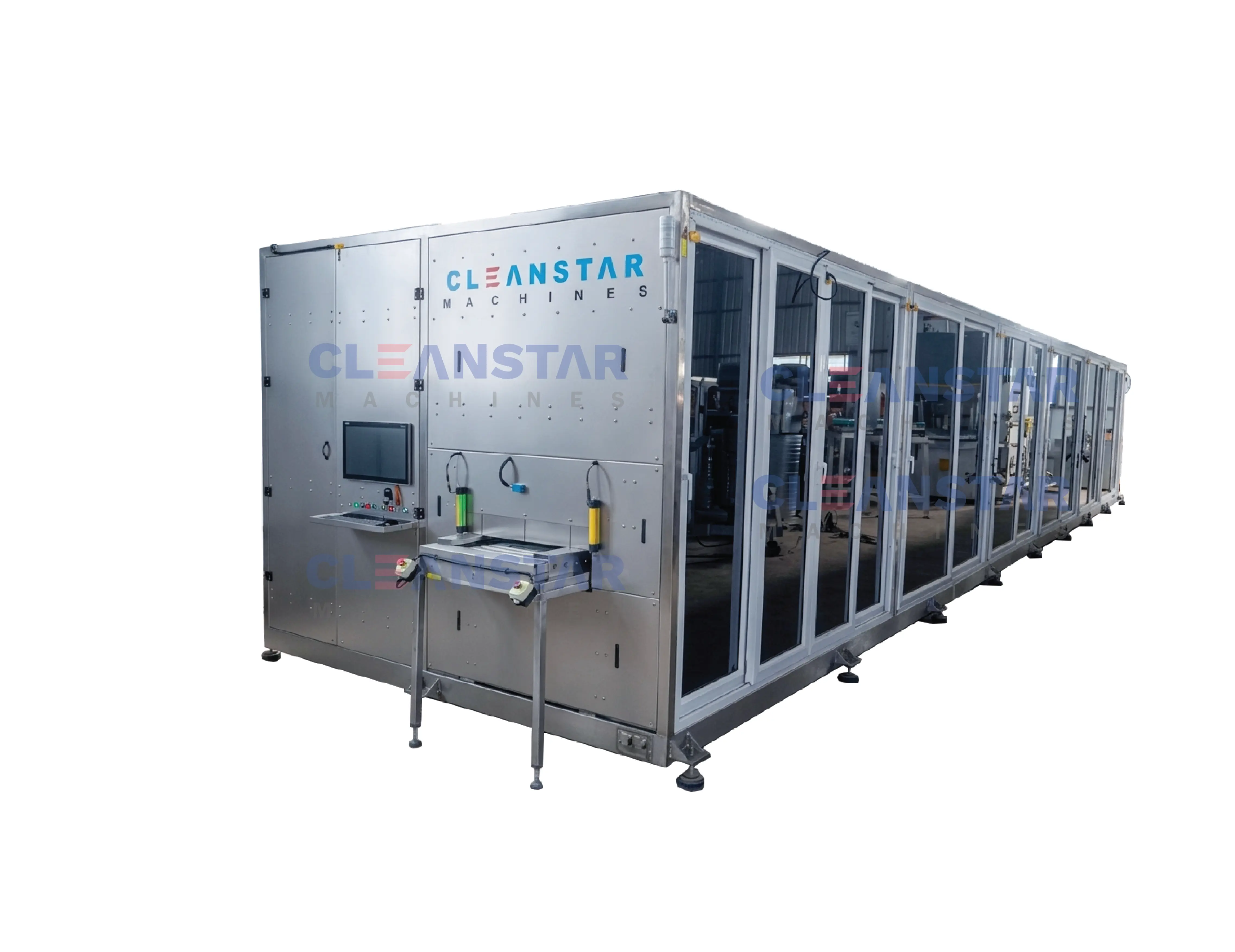 multistage conveyorised industrial parts washer machine