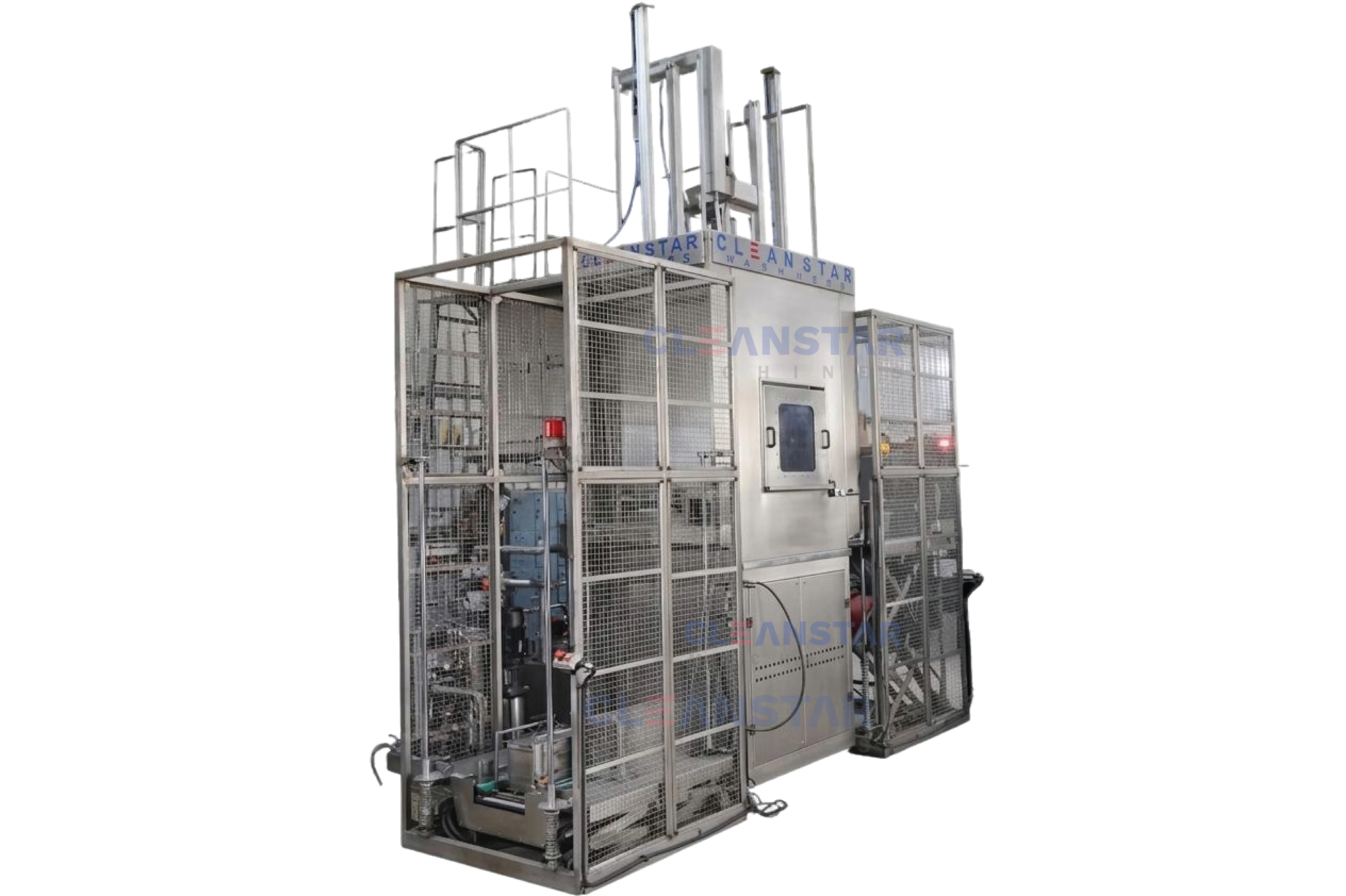 side view of single part washing machine